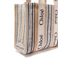 Beige Linen Tote Bag
