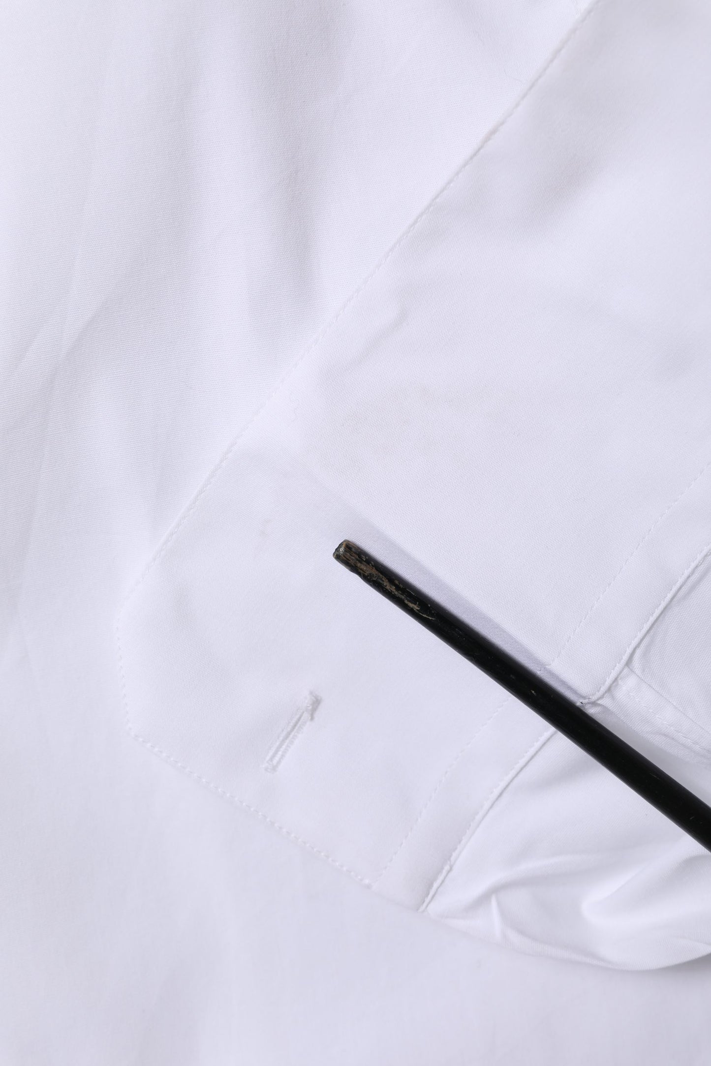 White Cotton GOLD Long Sleeves Formal Shirt