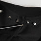 Black Embellished Cotton Sweatshirt Sweater
