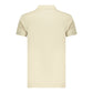 Beige Cotton Men Polo Shirt