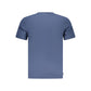 Blue Cotton Men T-Shirt