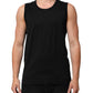 Black Cotton Sleeveless Men Tank Top T-shirt