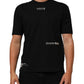 Black Statement Cotton Crew Neck Men T-shirt