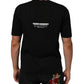 Black Statement Cotton Crew Neck Men T-shirt