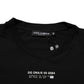Black Statement Cotton Crew Neck Men T-shirt