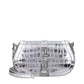 Gray Leather Shoulder Bag