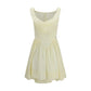Beige Cotton Casual Dress