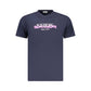 Neon Blue Cotton Mens T-Shirt