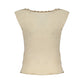 Beige Viscosa Woman Tank