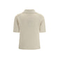 Beige Cashmere Polo Shirt