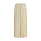 Beige Alpaca Vicugna Pacos Casual Pants