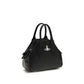 Black Polyurethane Handbag