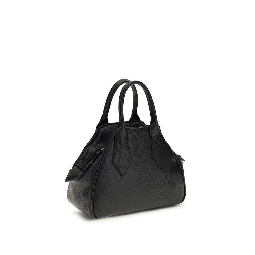 Black Polyurethane Handbag