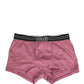Pink D&G Logo Cotton Regular Boxer Underwear