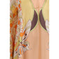 Multicolor Silk Casual Dress