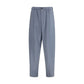 Gray Silk Casual Pants