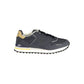 Blue Polyester Athletic Sneakers