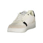 White Polyurethane Men Sneaker