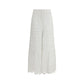 White Viscose Long Skirt