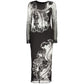 Black Polyester Women Dress