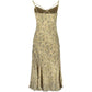 Beige Polyester Women Dress