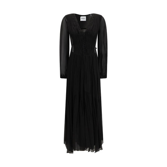 Black Viscose Casual Dress