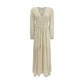 Beige Viscose Casual Dress