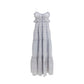 Blue Cotton Casual Dress