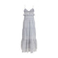 Blue Cotton Casual Dress