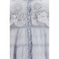 Blue Cotton Casual Dress