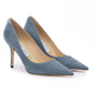 Dusk Blue Suede Agnes Pumps