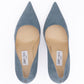 Dusk Blue Suede Agnes Pumps