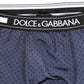 Dark Blue Polka Dots Men Bike Shorts Underwear