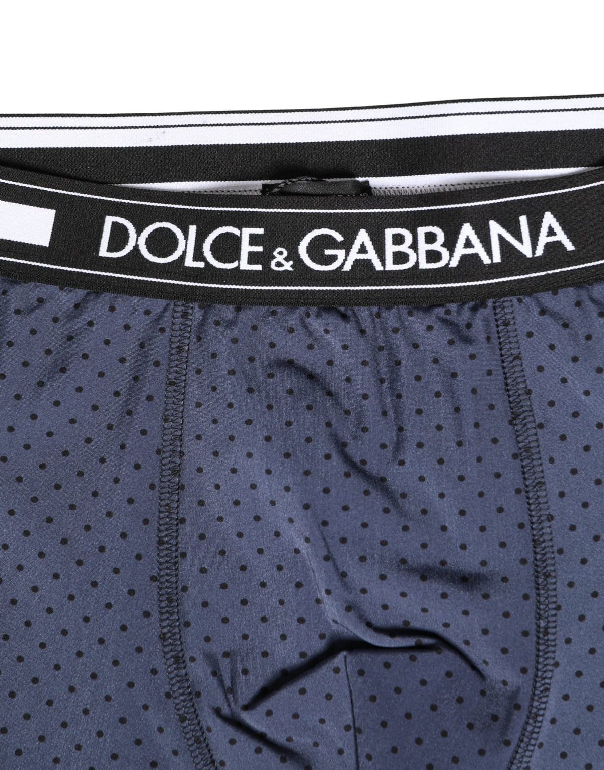 Dark Blue Polka Dots Men Bike Shorts Underwear
