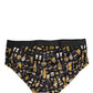 Black Jazz Cocktail Men Brando Brief Underwear