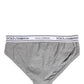 Gray Logo Waistband Men Midi Brief Underwear