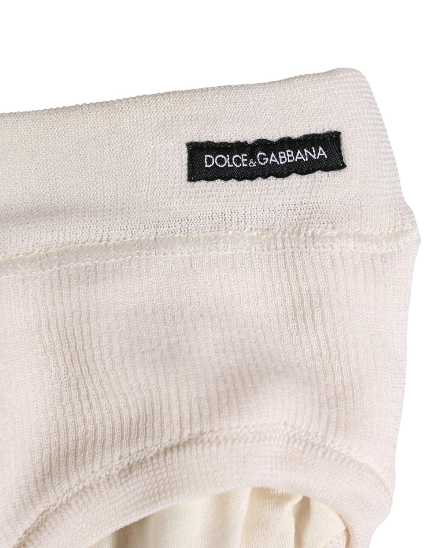 Off White Logo Silk Men Briefs Underwear