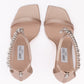 Powder Pink Satin Verity 100 Sandals