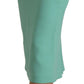 Mint Green Viscose Pencil Cut Midi Skirt
