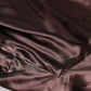 Violet Satin Long Sleeve Ascot Tie Shirt  Top