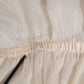 White Silk Cotton Ascot Collar Blouse Top