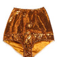 Orange Sequin Nylon High Waist Girdle Underwear