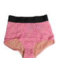 Pink Cotton DG Logo High Waist Girdle Underwear