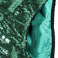 Green Sequin Nylon High Waist Girdle Underwear