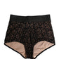 Black Cotton DG Logo High Waist Girdle Underwear