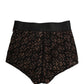 Black Cotton DG Logo High Waist Girdle Underwear