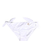 White Nylon DG Logo Plaque Bikini Bottom Swimwear