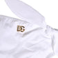 White Nylon DG Logo Plaque Bikini Bottom Swimwear