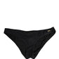 Black Nylon DG Logo Plaque Regular Brief Underwear