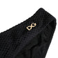 Black Nylon DG Logo Plaque Regular Brief Underwear